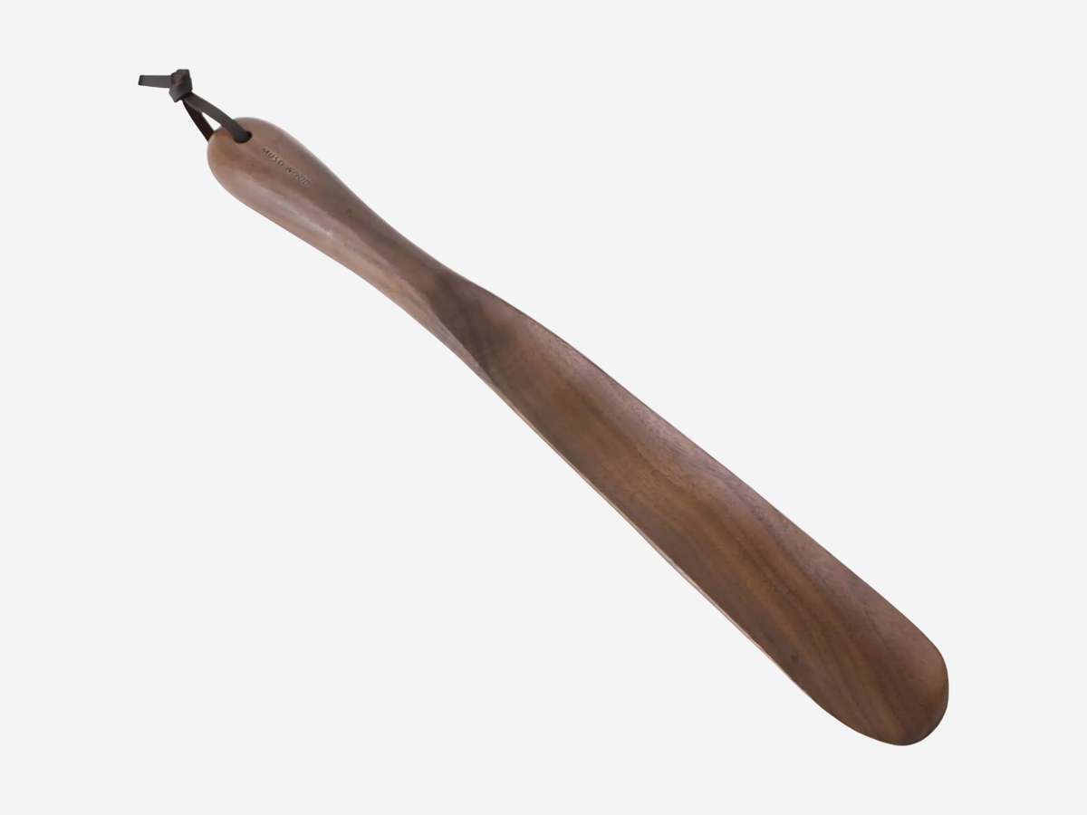 Walnut Wooden Shoehorn — product image 1