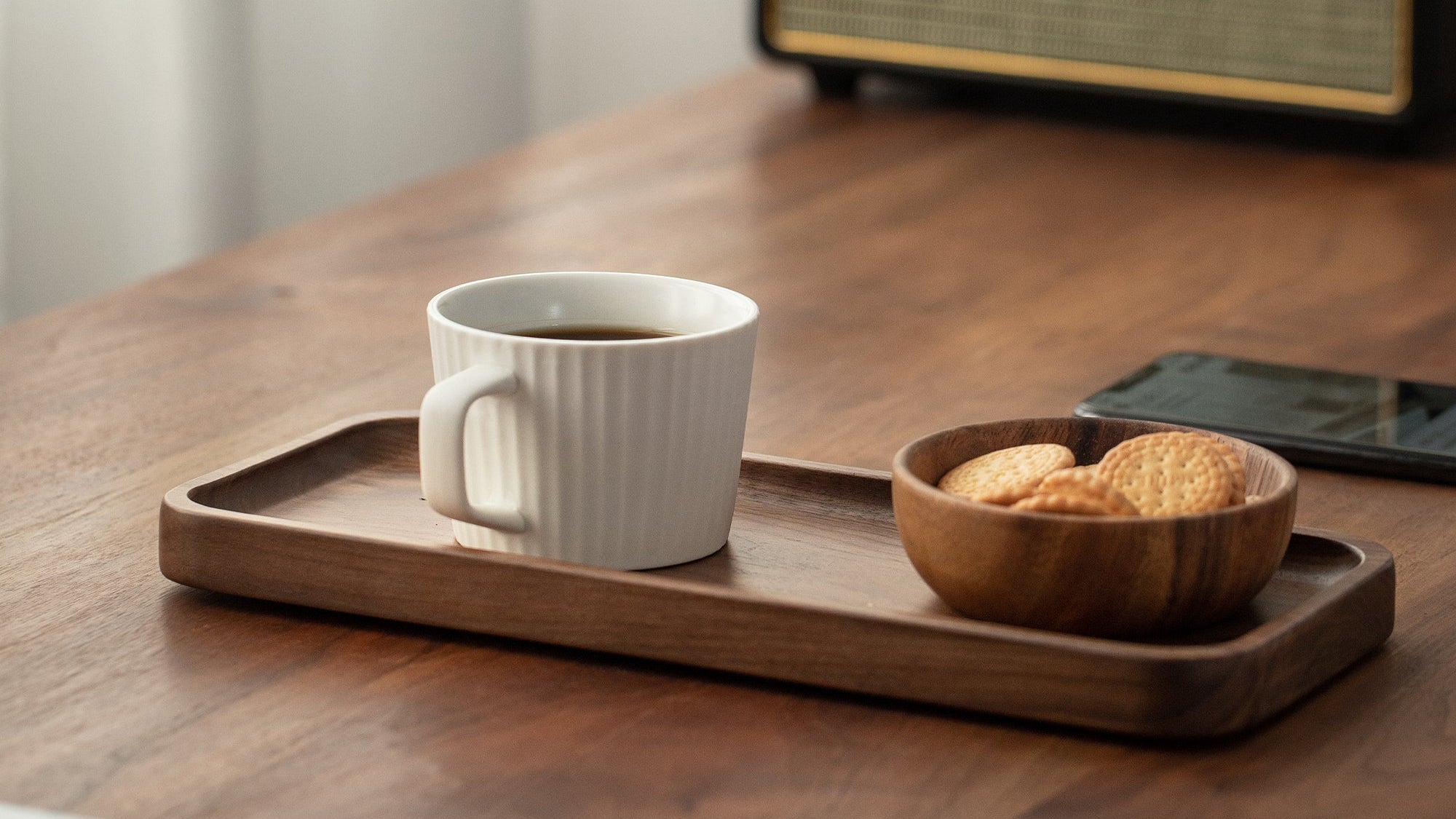 Walnut Serving Tray, 11.8×5”