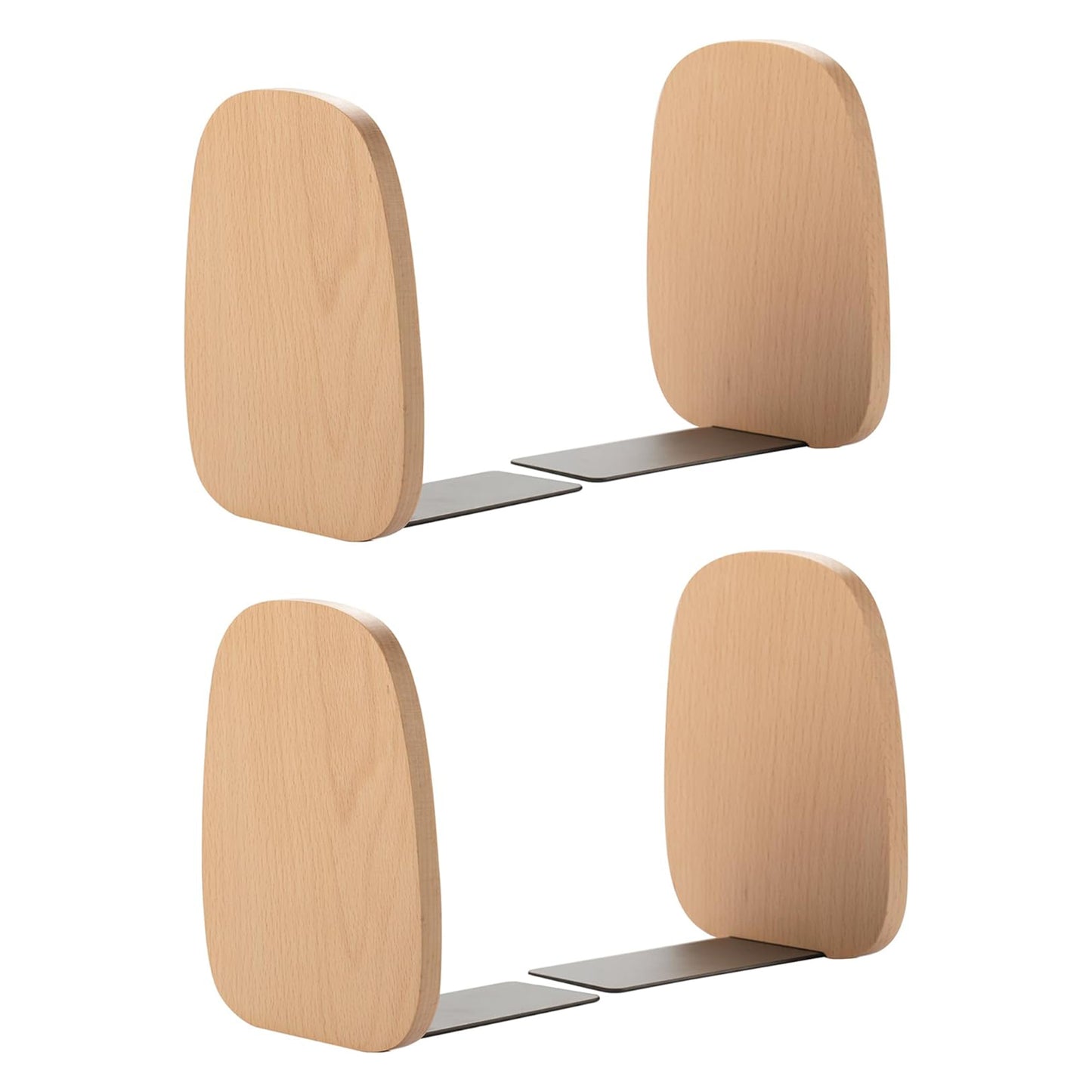 muso wood | Oval Wooden Bookends