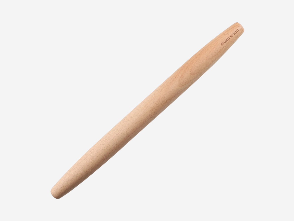 Beech wooden rolling pin product photograph #material_beech