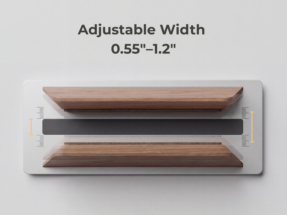 Walnut Vertical Laptop Stand