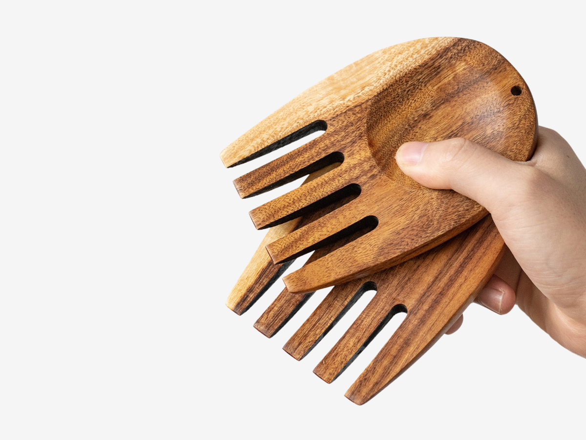 Acacia Salad Hands 1 Pair — product image 1