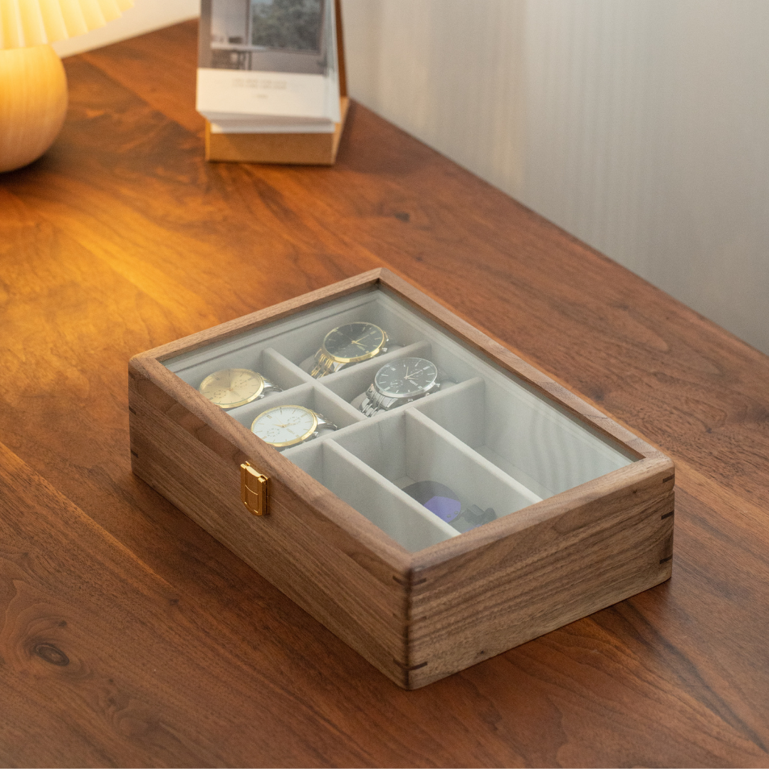Wooden Watch Box 4+3 slots