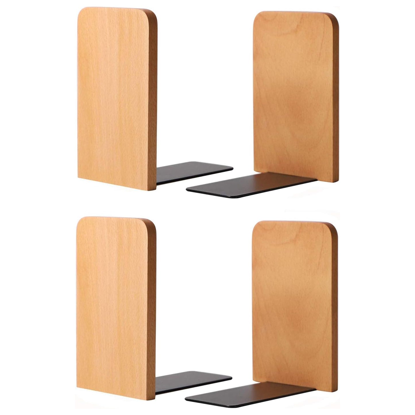 Walnut Rectangle Bookends,5.1×3.1“