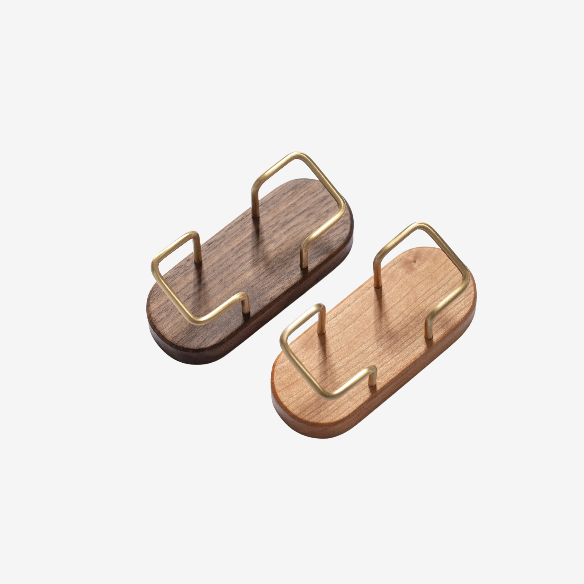 Wooden Brass Business Card Holder