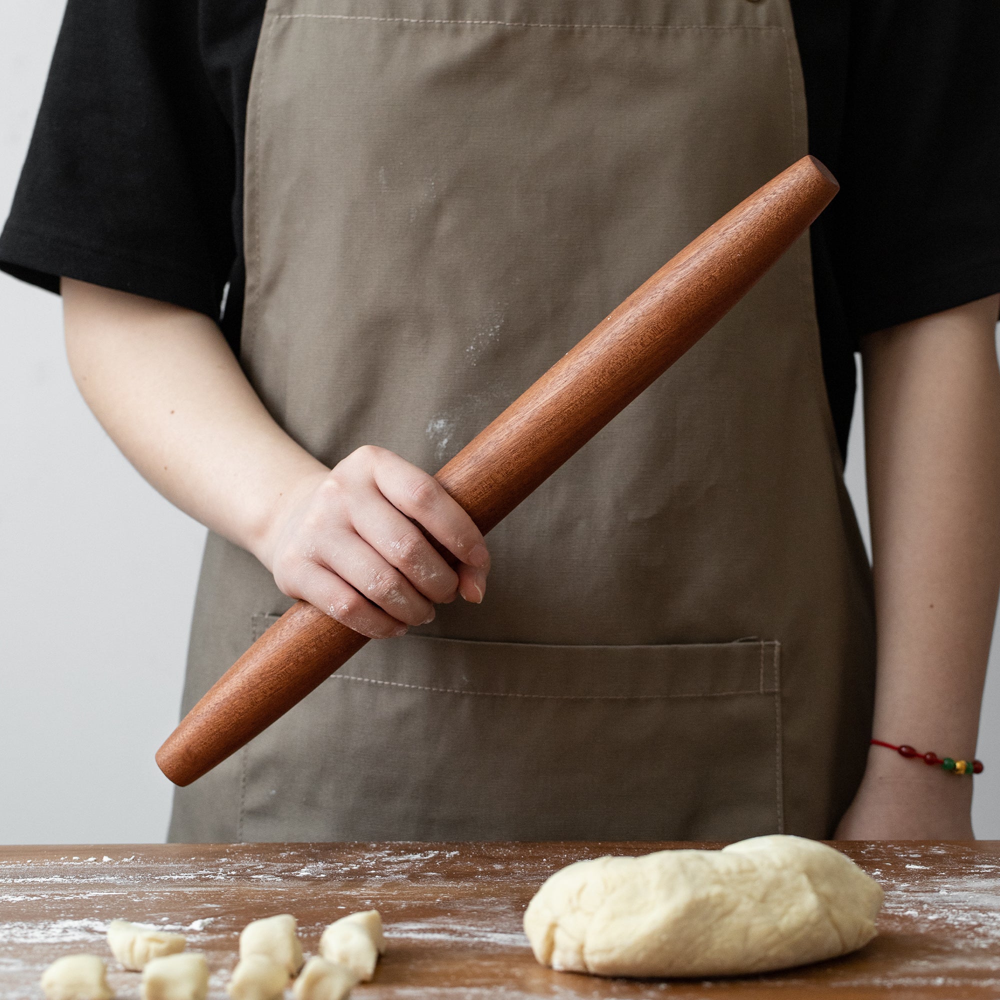 Wooden Rolling Pin 17.5"