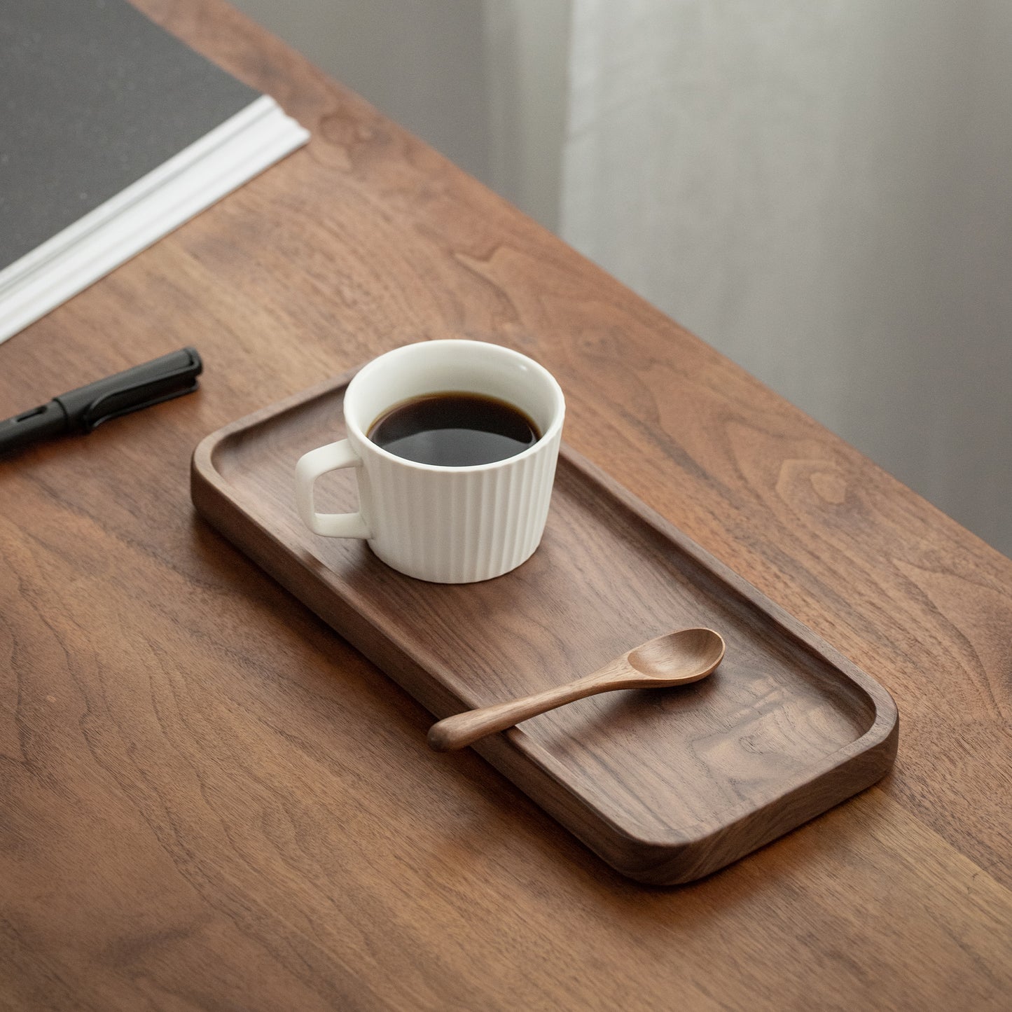 Walnut Serving Tray, 11.8×5”