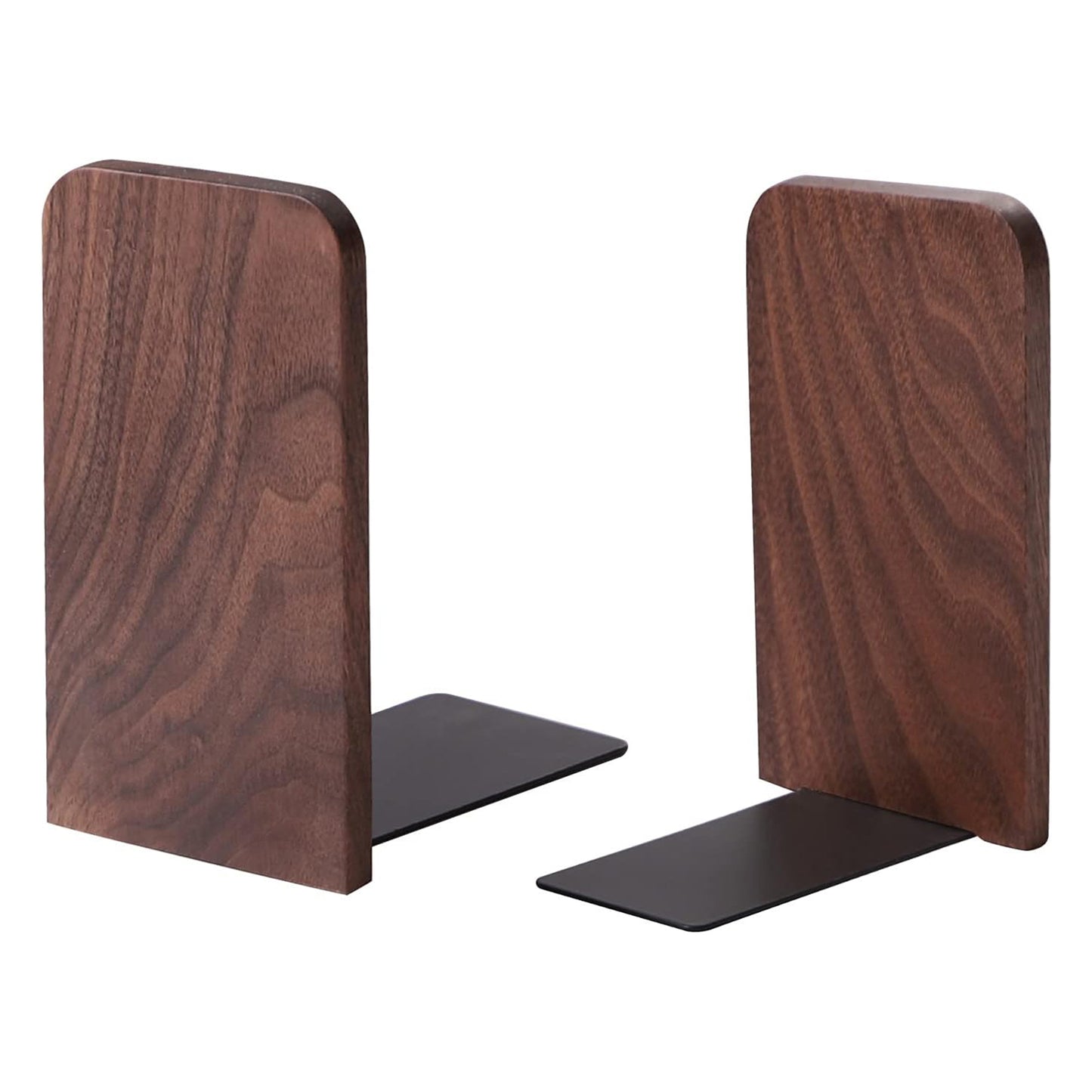 Walnut Rectangle Bookends,5.1×3.1“