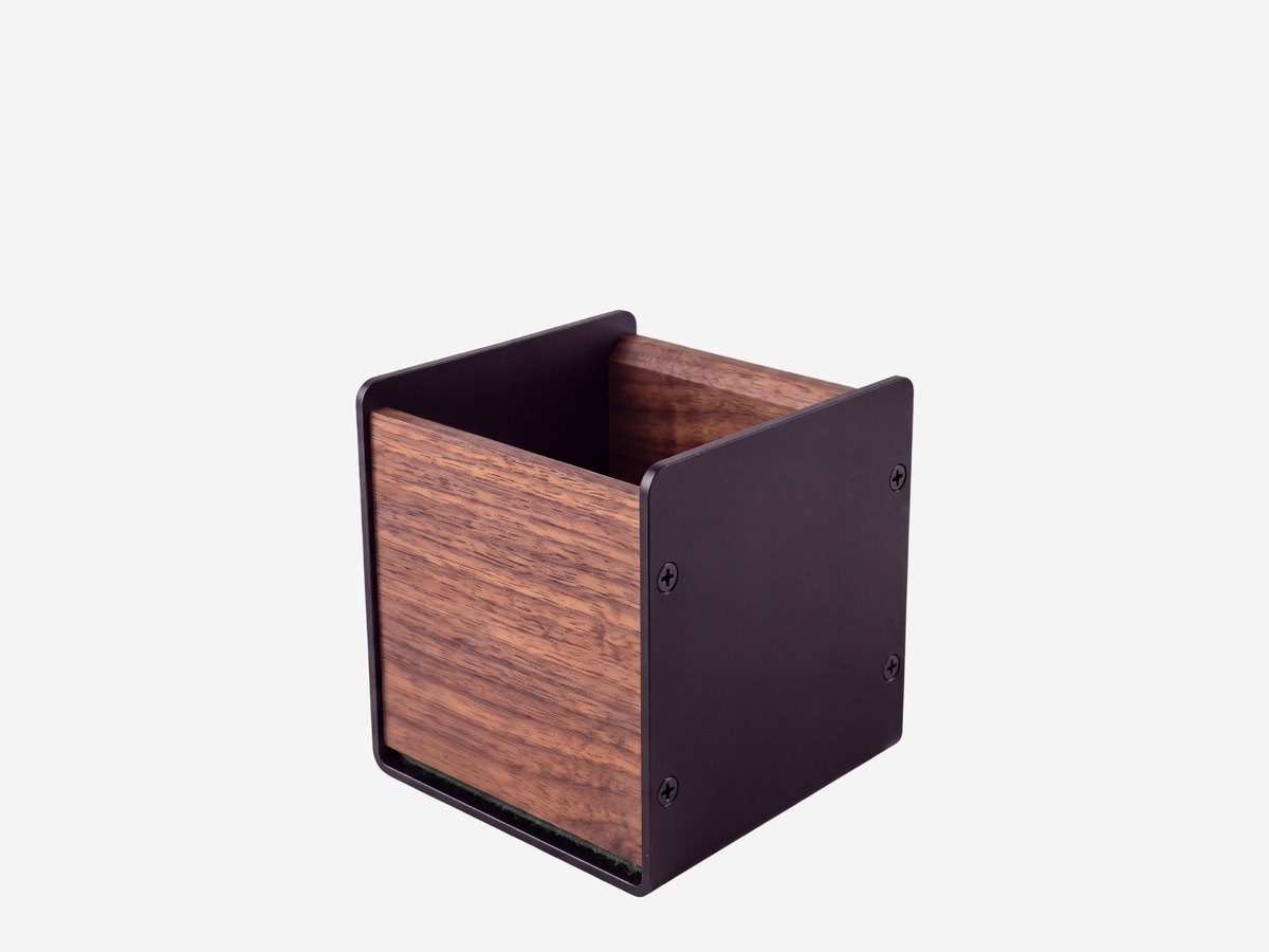 Walnut & Aluminum Pen Holder