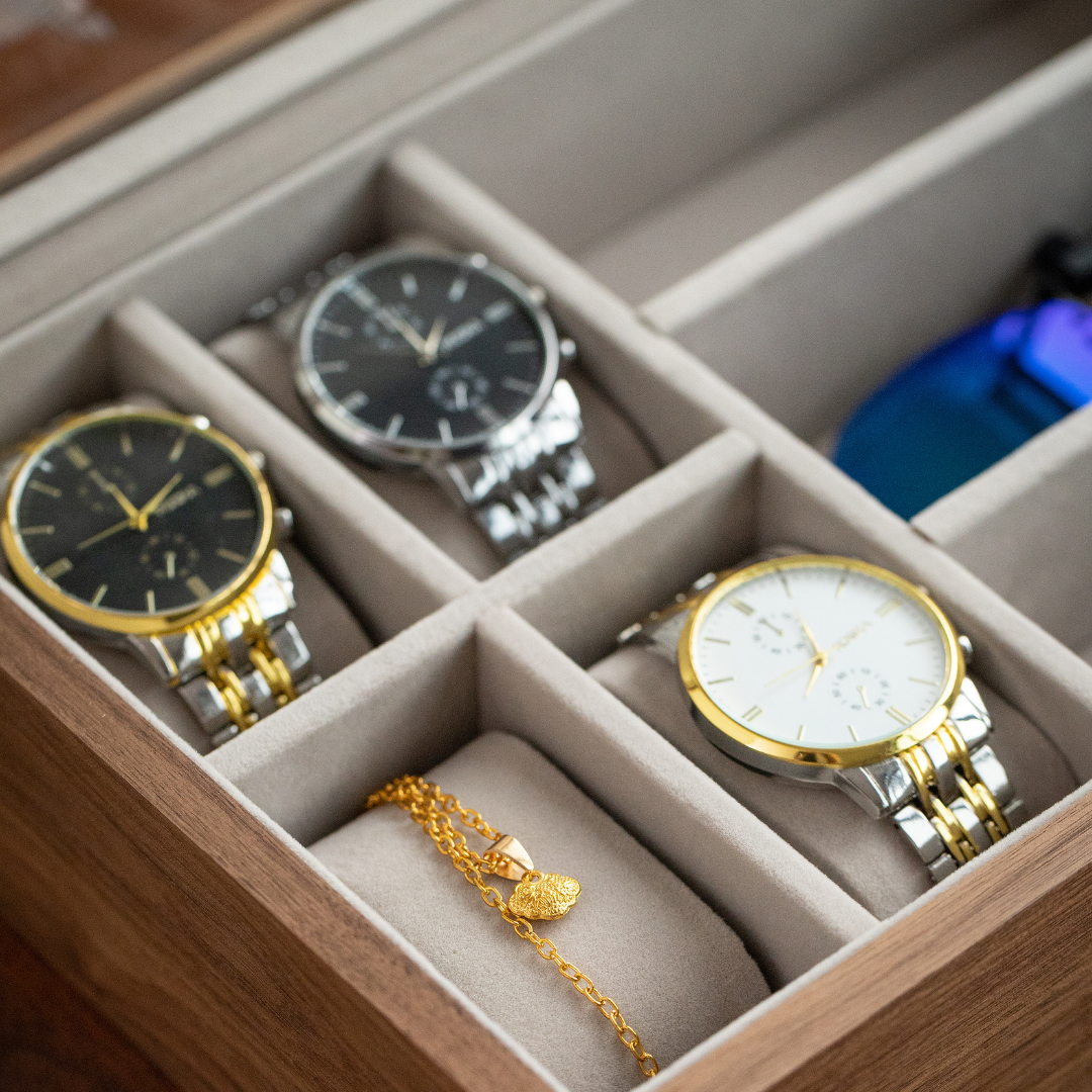 Wooden Watch Box 4+3 slots