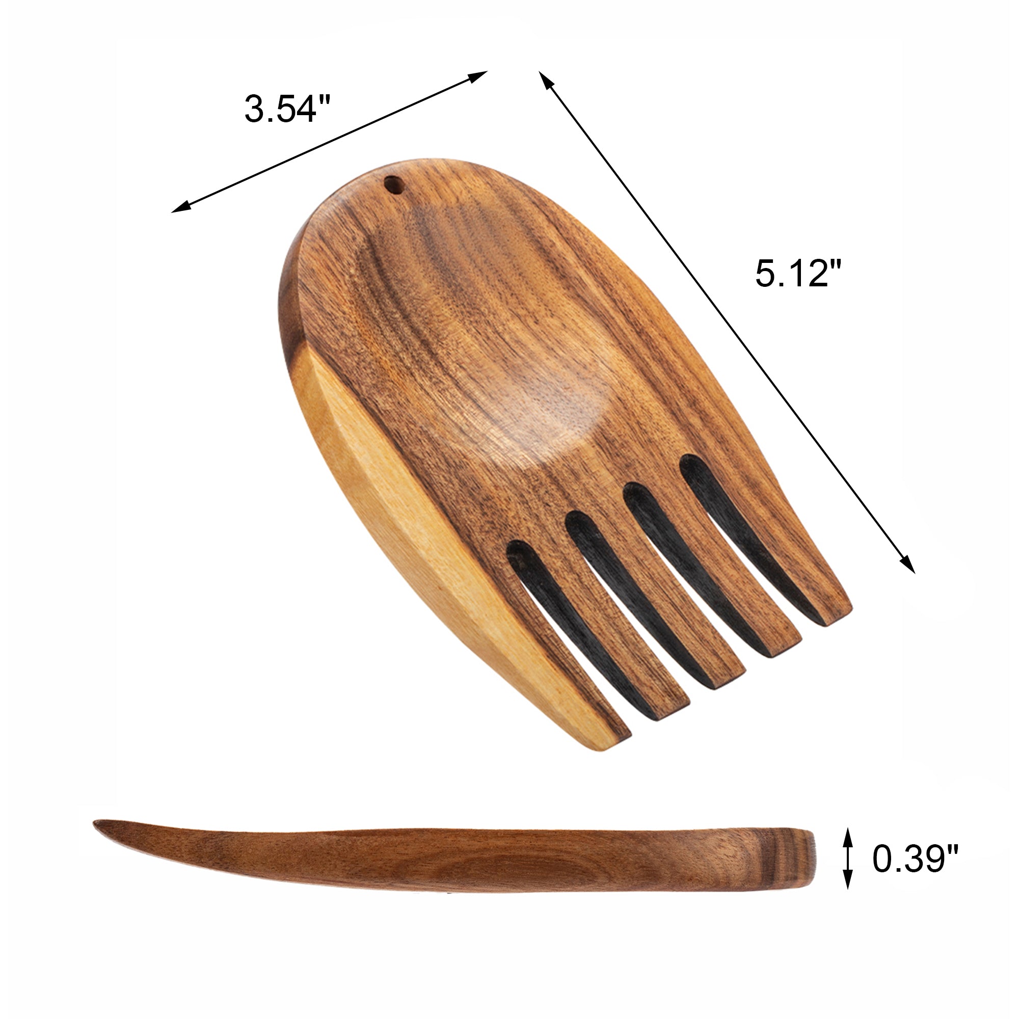 Acacia Salad Hands 1 Pair