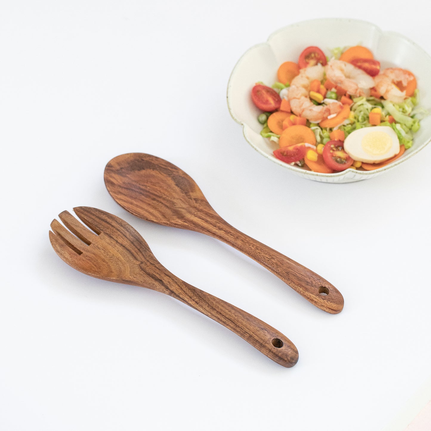 Acacia Salad Servers Set