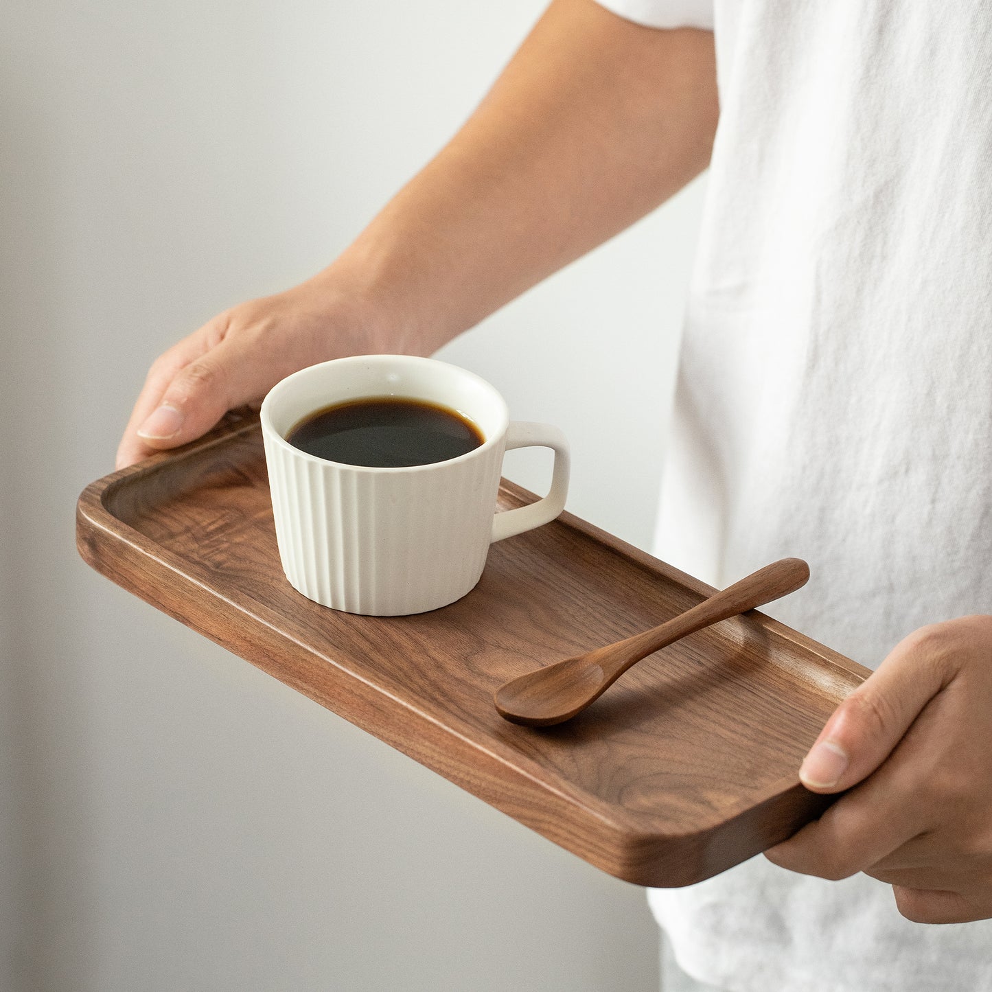 Walnut Serving Tray, 11.8×5”