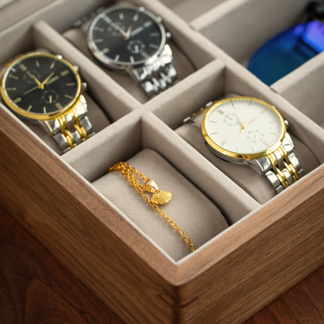 Wooden Watch Box 4+3 slots