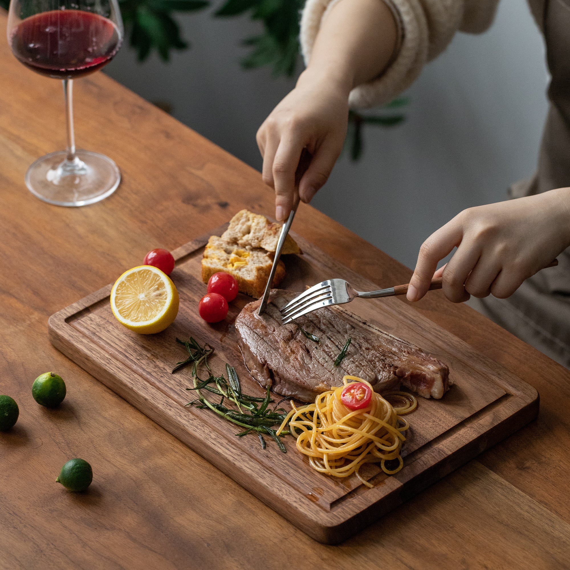 Cutting Board with Juice Groove
