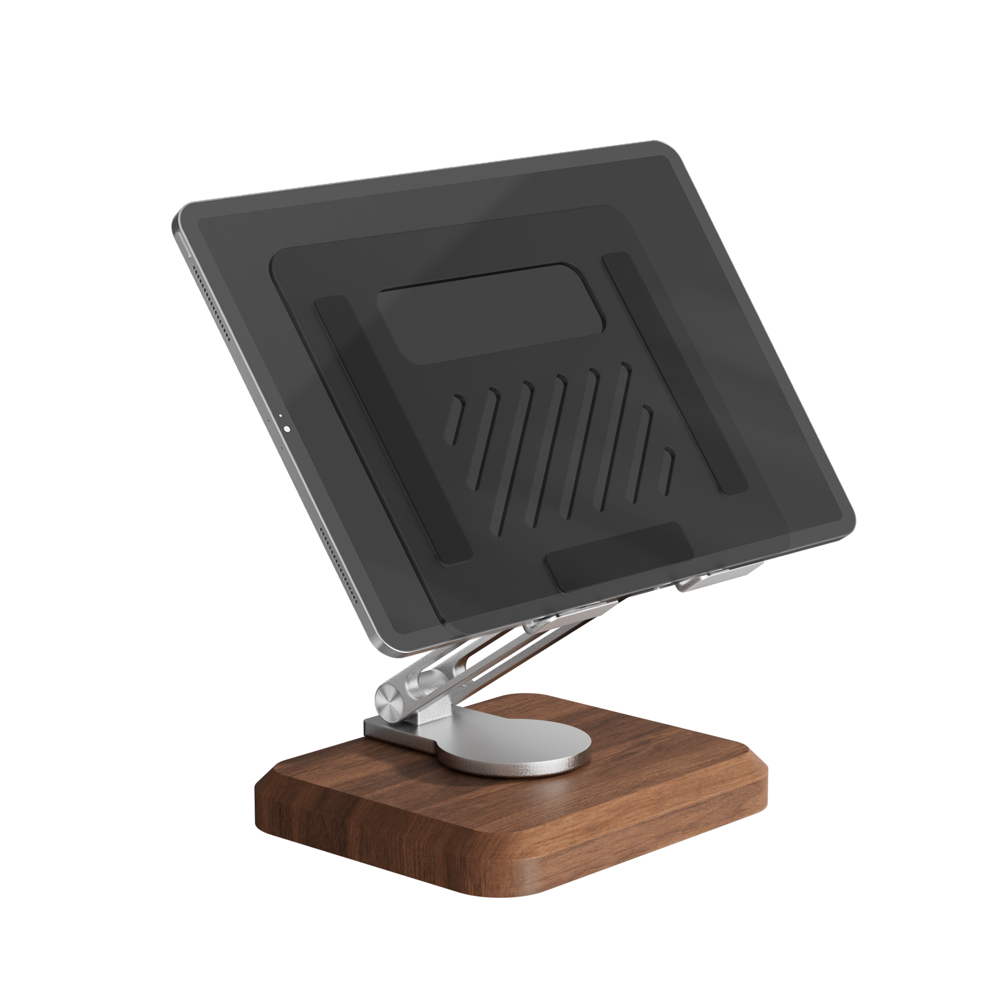 Walnut Tablet Stand for Desk