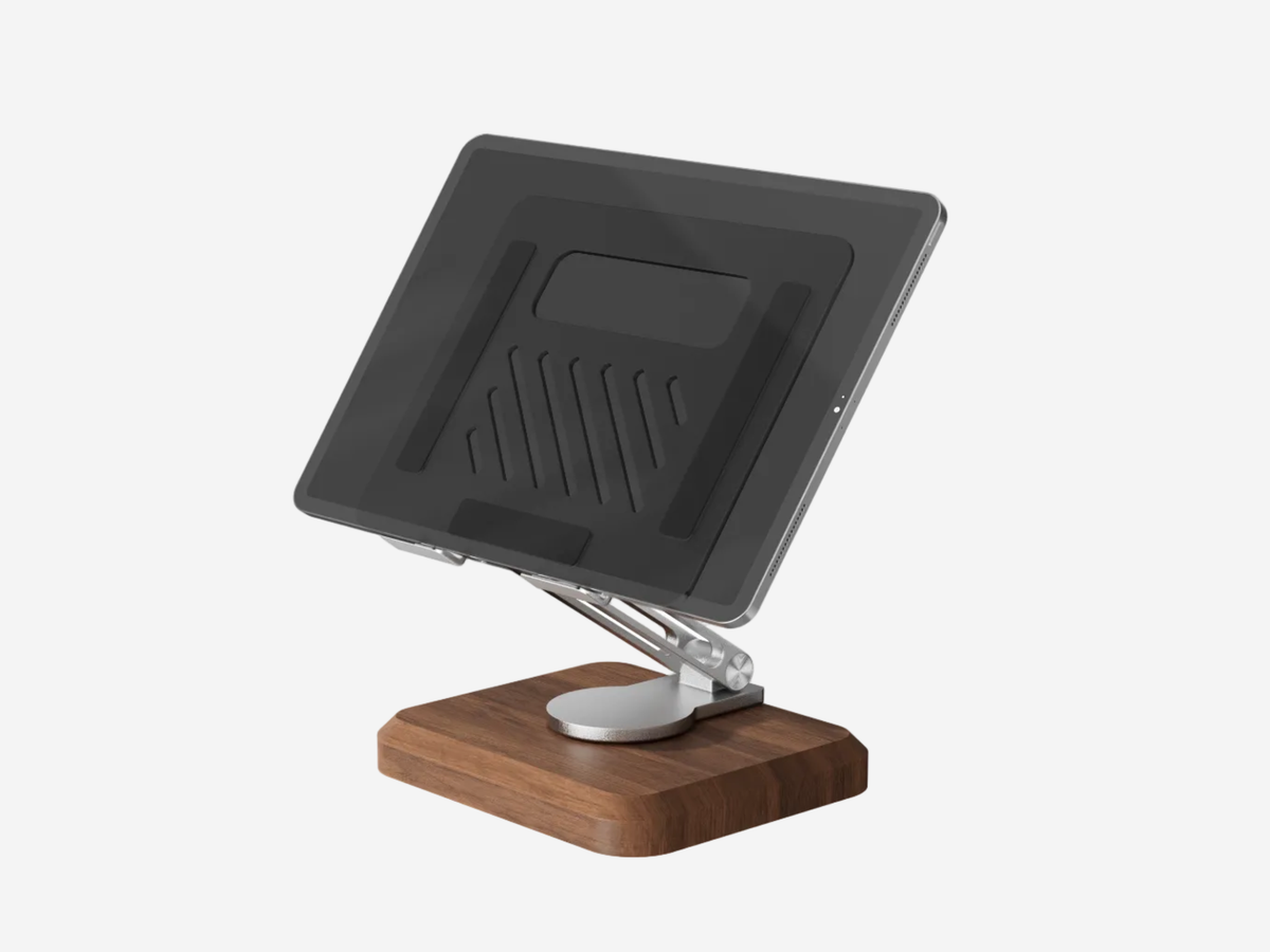 Walnut Tablet Stand for Desk — product image 1