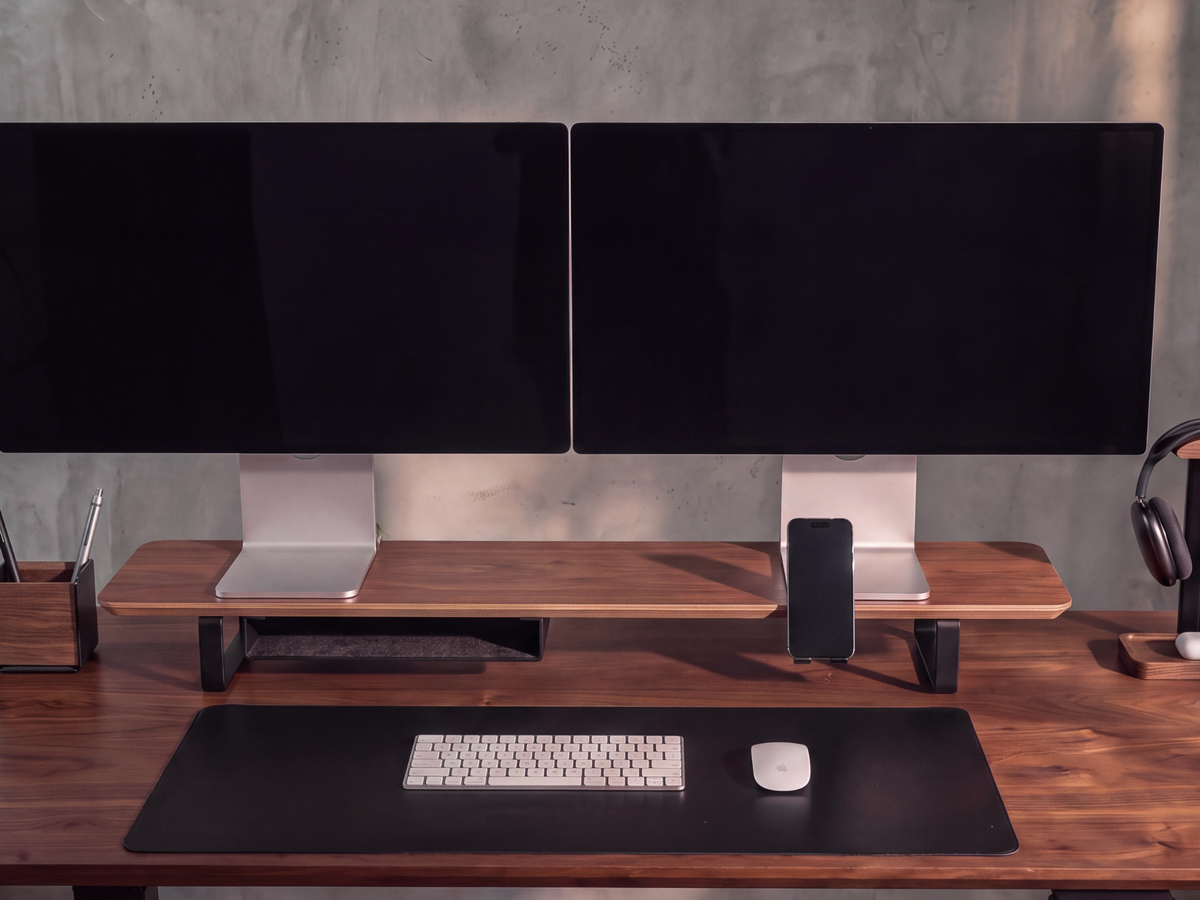 Phone Holder for Monitor Riser
