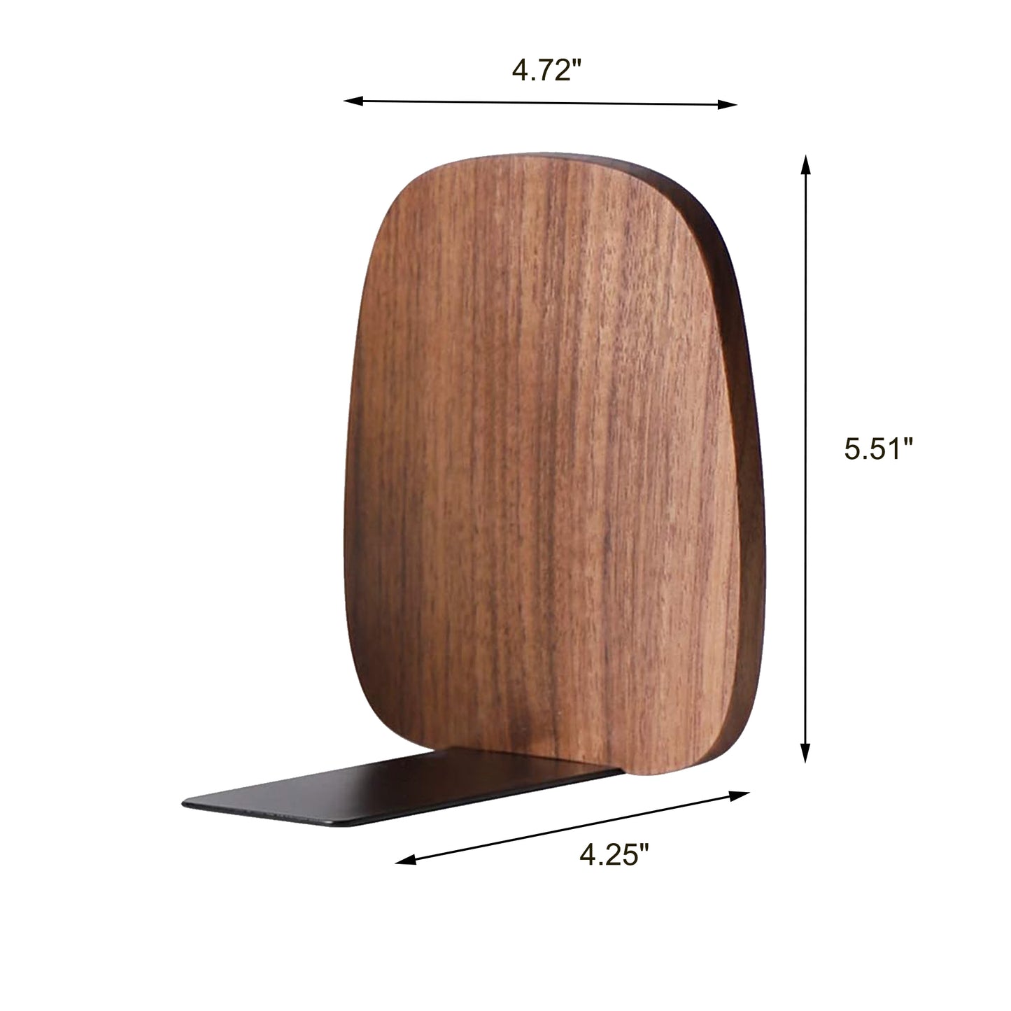 Wooden Oval Bookends