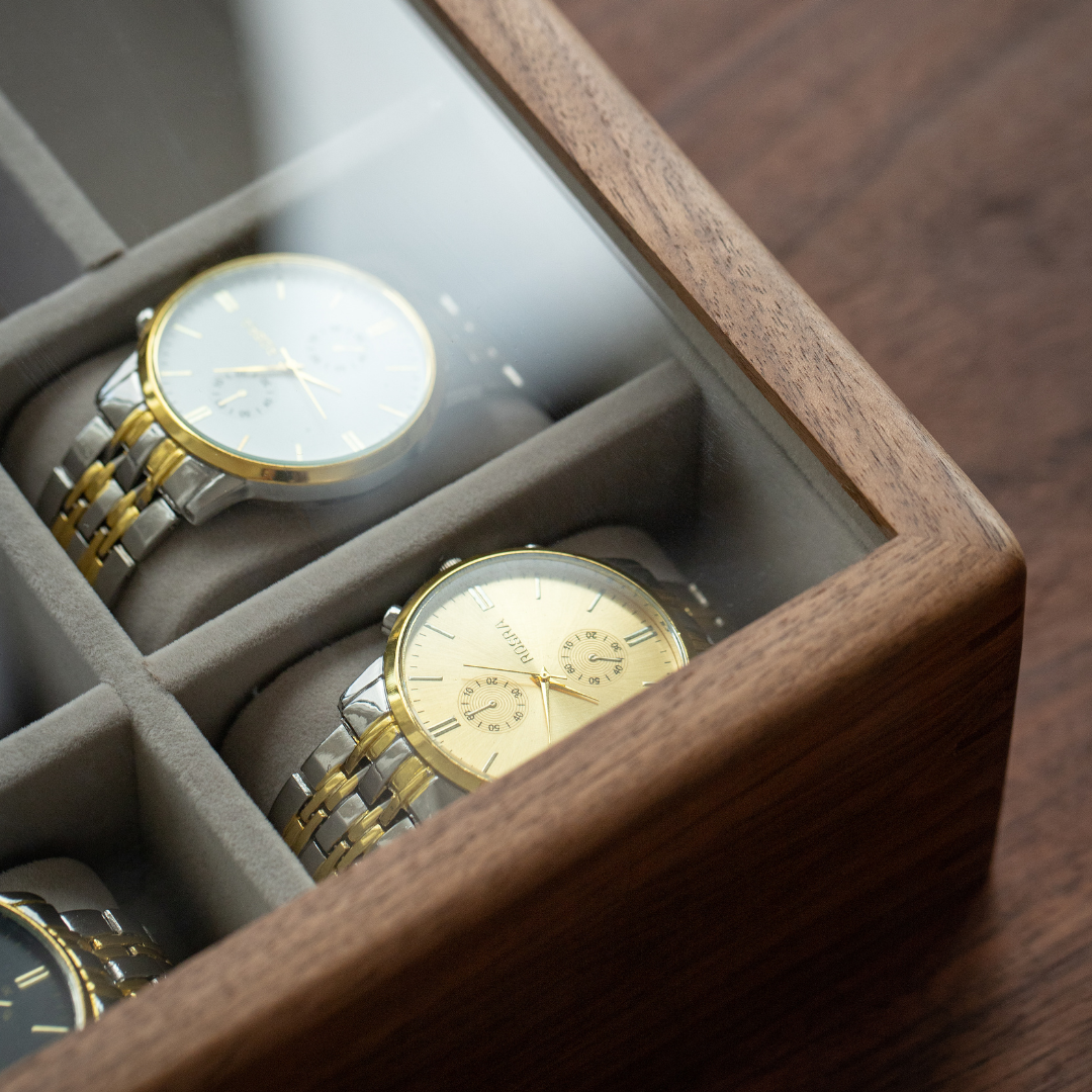 Wooden Watch Box 4+3 slots