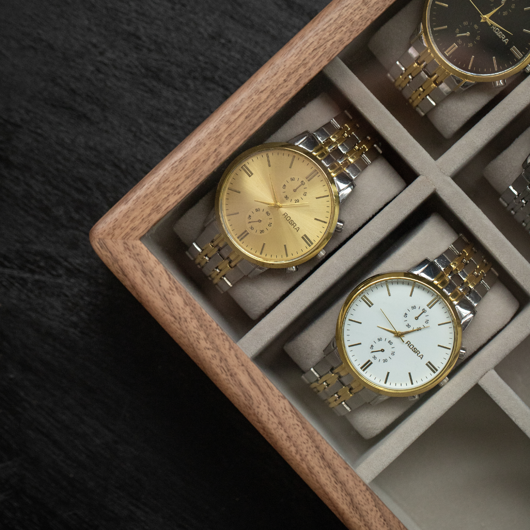 Wooden Watch Box 4+3 slots