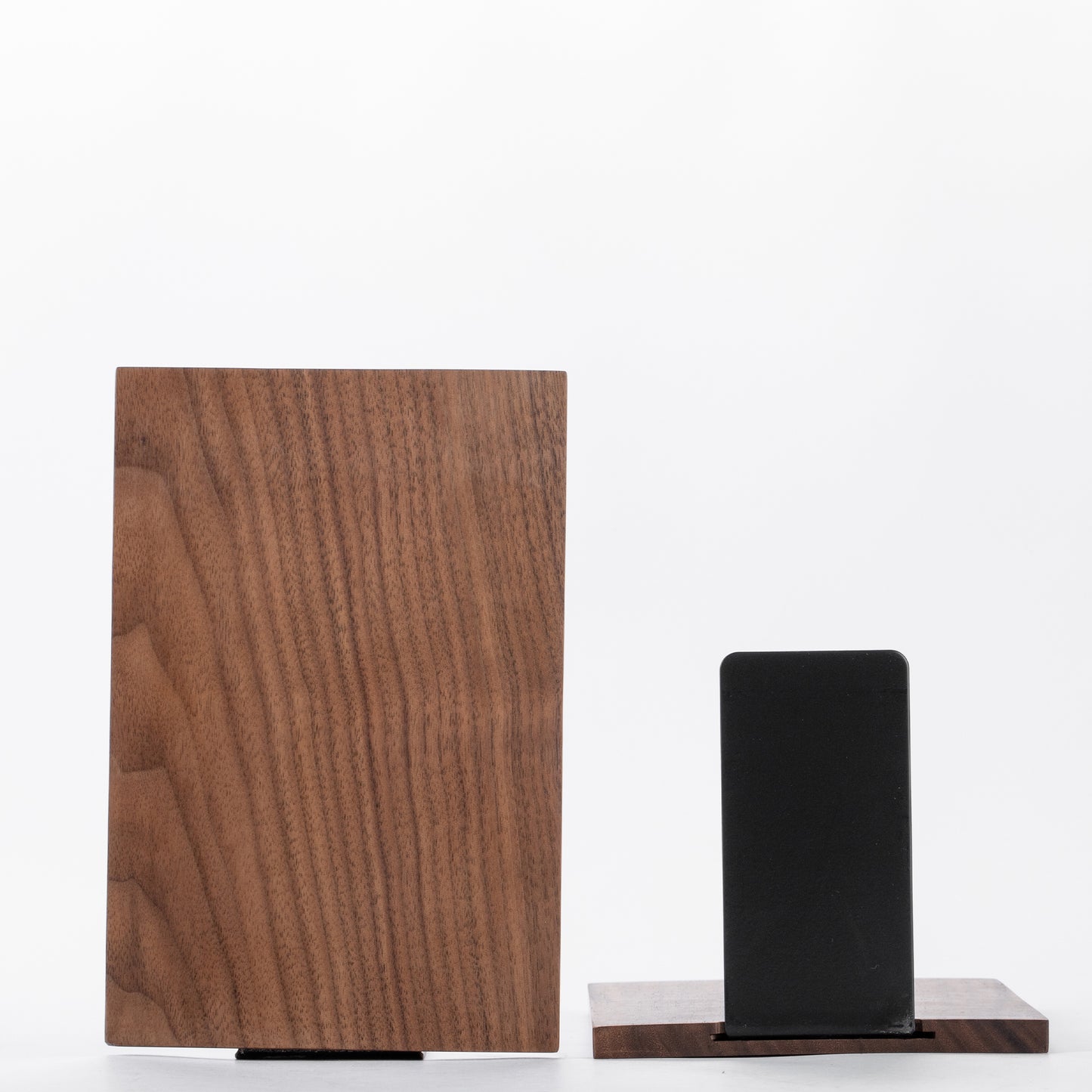 Walnut Rectangle Bookends,7×4.7“