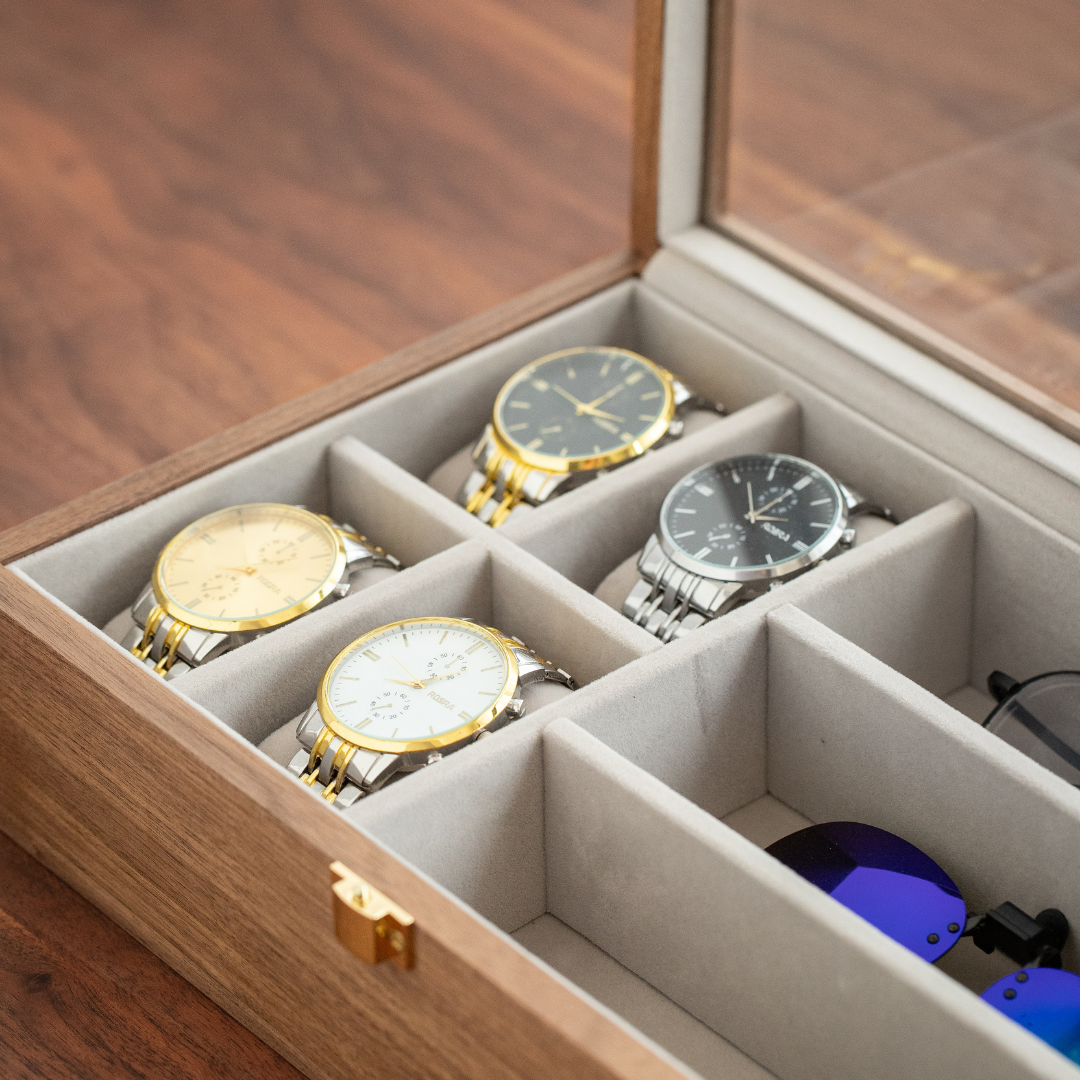 Wooden Watch Box 4+3 slots