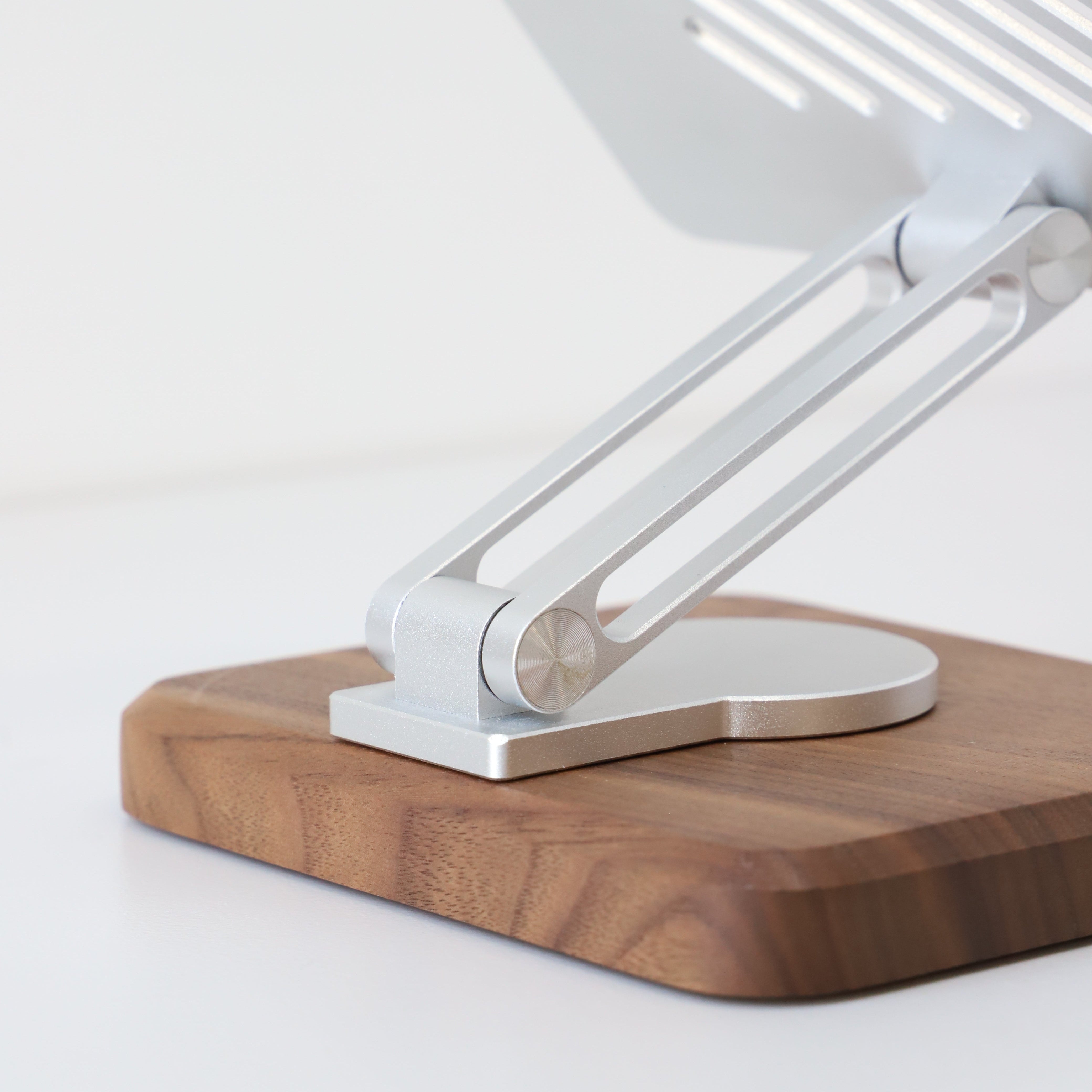Walnut Tablet Stand for Desk
