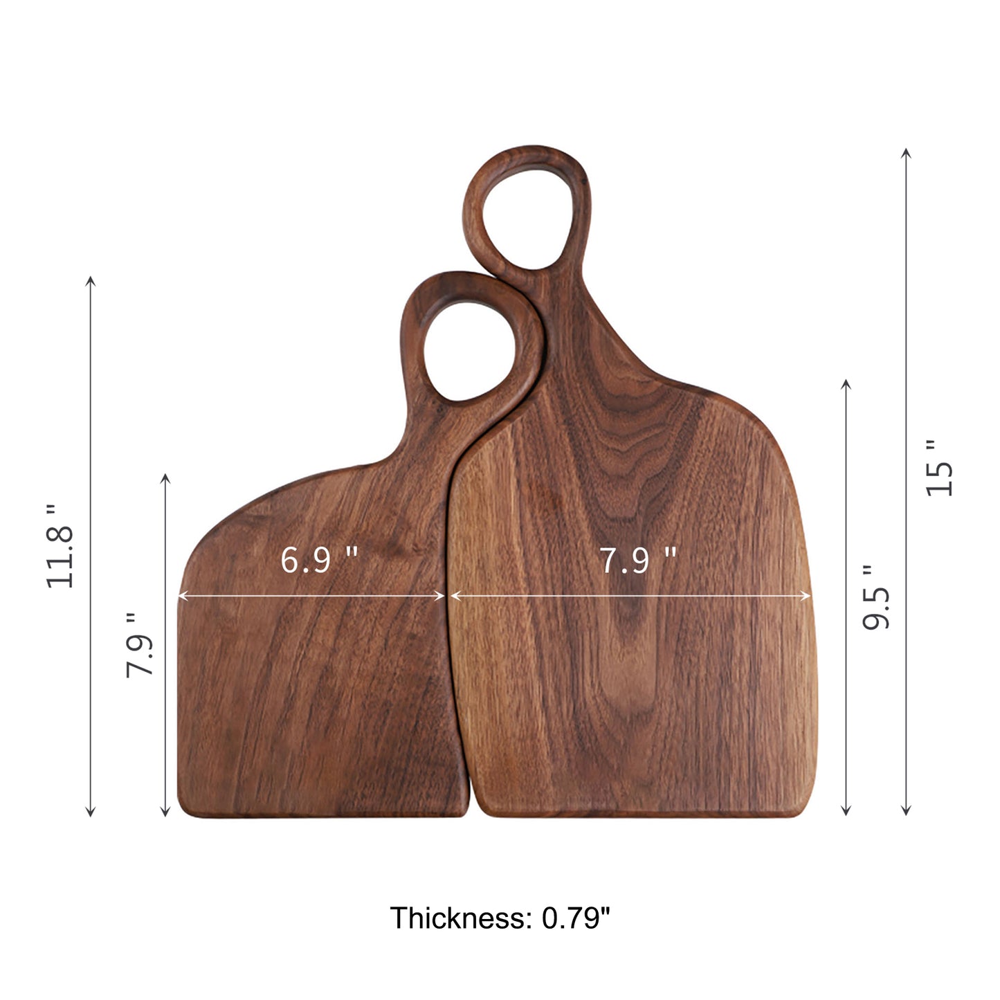 Walnut Romeo&Juliet Cutting Boards